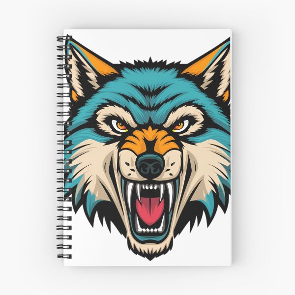 Item preview, Angry Wolf logo designed and sold by PolygonPinnacle.