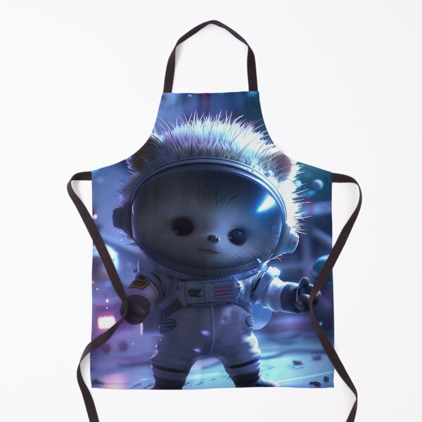 Item preview, Adorable Hedgehog Astronaut Exploring Futuristic Space Station designed and sold by Mullet Monkey.