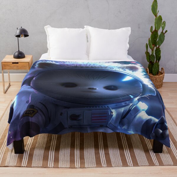 Item preview, Adorable Hedgehog Astronaut Exploring Futuristic Space Station designed and sold by Mullet Monkey.