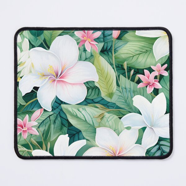 Item preview, Plumerias and Tropical Greenery designed and sold by Pixel-Lair.