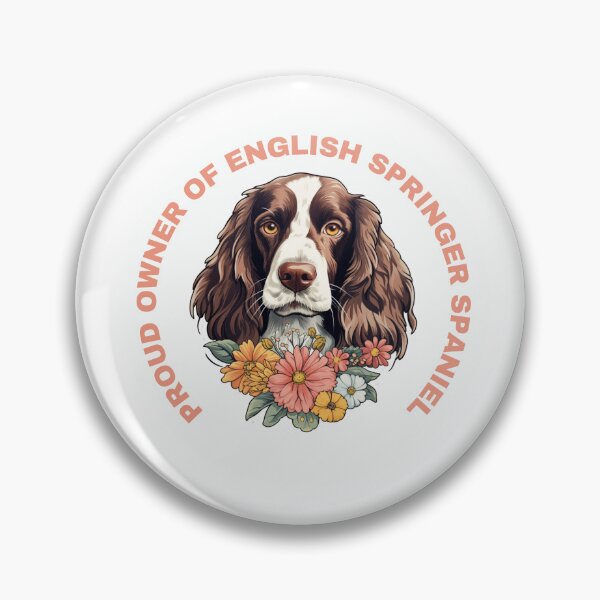 Item preview, Cute Flower English Springer Spaniel Mom Dad Guardian Angel Best Friend Doggie Paw designed and sold by SMARTKIT  DESIGNAGENCY.