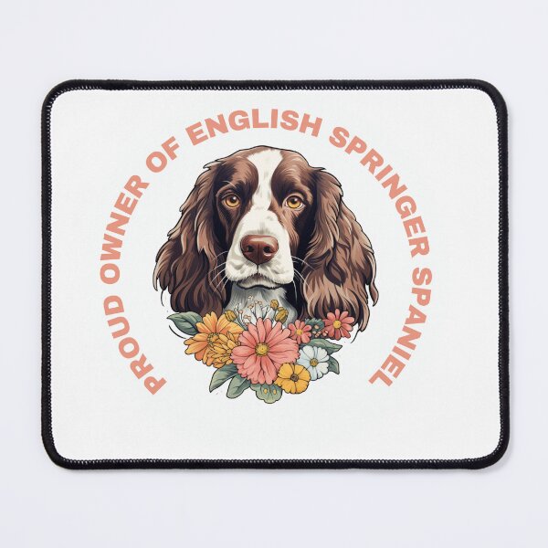 Item preview, Cute Flower English Springer Spaniel Mom Dad Guardian Angel Best Friend Doggie Paw designed and sold by SMARTKIT DESIGNAGENCY.
