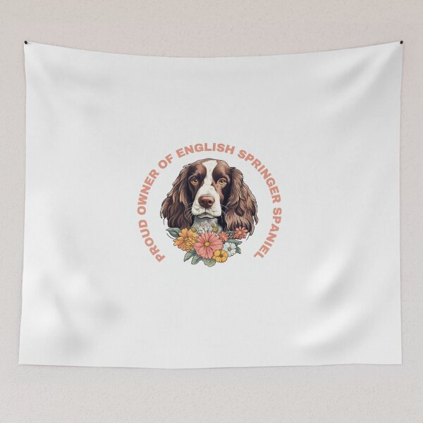Item preview, Cute Flower English Springer Spaniel Mom Dad Guardian Angel Best Friend Doggie Paw designed and sold by SMARTKIT  DESIGNAGENCY.