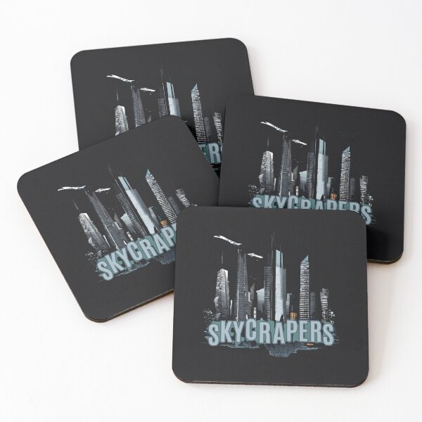 Item preview, Cool t-shirt for those who like skyscrapers and airplanes- 'SKYCRAPERS'. designed and sold by Gadget80.