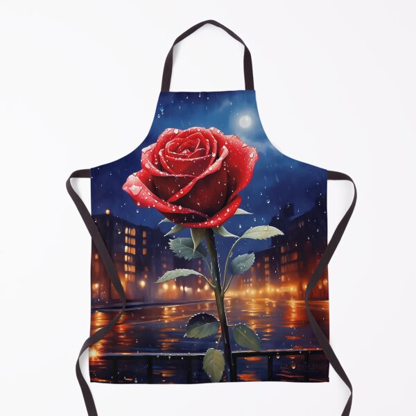 Artikelvorschau, Nächtliche Rose im Regen entworfen und verkauft von smartart42.