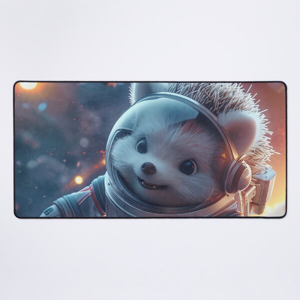 Item preview, Brave Hedgehog Astronaut Running Through Outer Space Galaxy designed and sold by Mullet Monkey.