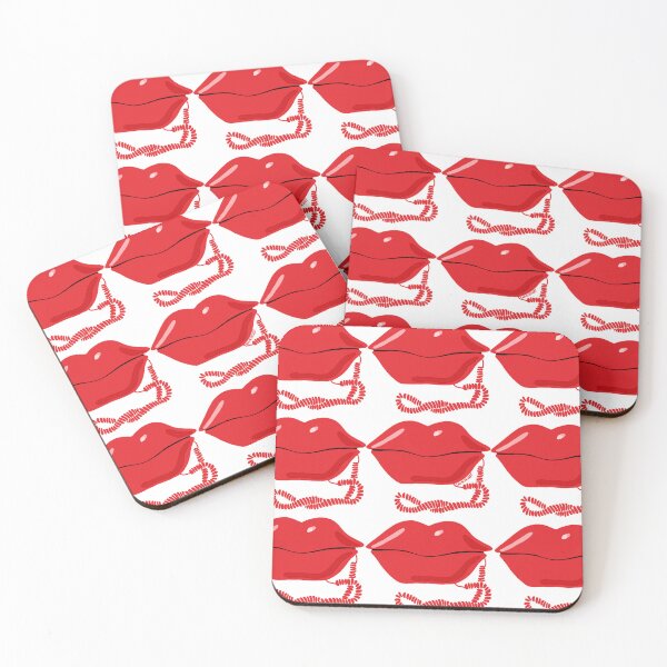 Item preview, vintage lip phone pattern designed and sold by samesiesart.