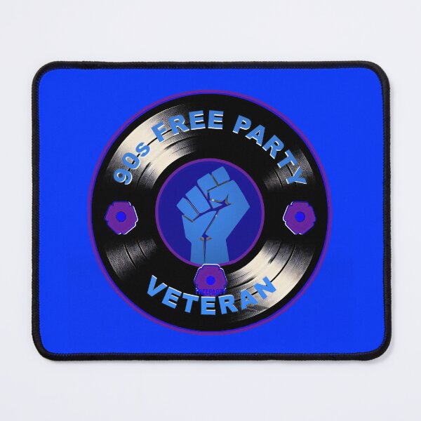 Item preview, 90s Free Party Rave Veteran Vinyl Design designed and sold by leyfinder.