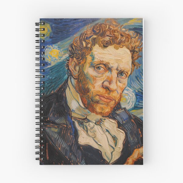 Item preview, Andre-Marie Ampere scientist | Painting in the style of Vincent van Gogh designed and sold by ComicsFactory.