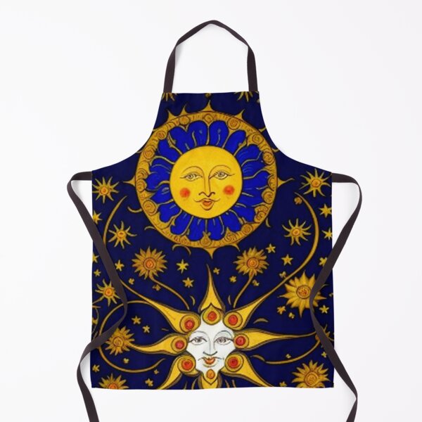 Item preview, Classic Vintage Floral Sun Moon and Flowers designed and sold by TheDarkWardrobe.