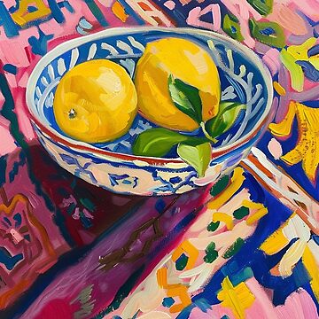 Artwork thumbnail, modern art,henri matisse inspiration,lemon by NathalieTecher