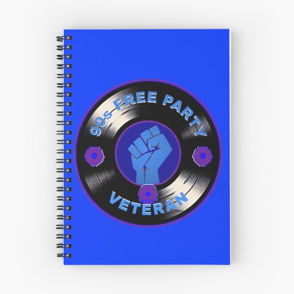 Item preview, Badge Style 90s Free Party Rave Veteran Vinyl Design designed and sold by leyfinder.