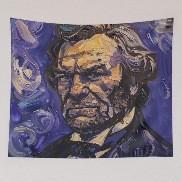 Item preview, Andrew Johnson | Painting in the style of Vincent van Gogh designed and sold by ComicsFactory.