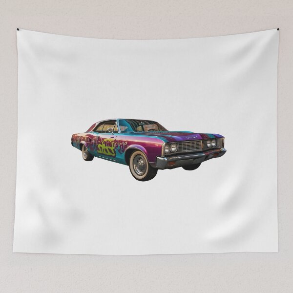 Item preview, Retro-style vehicle adorned with graffiti designed and sold by Diamaber.