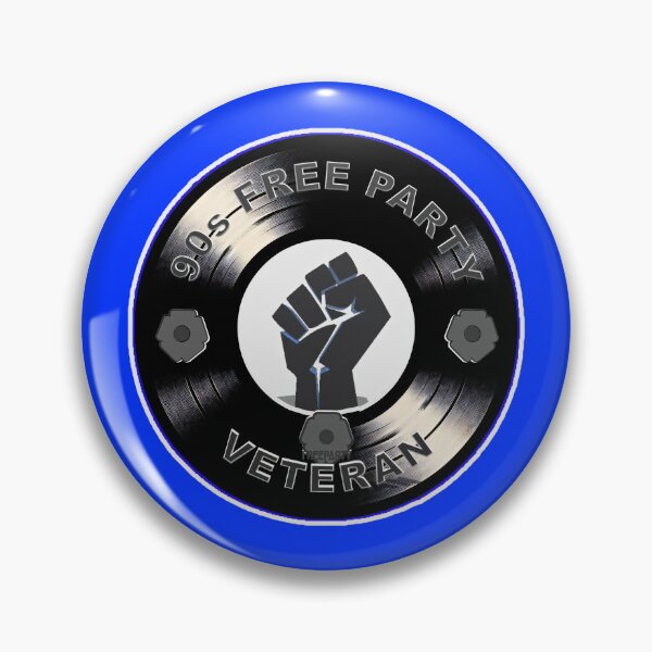 Item preview, 90s Free Party Rave Veteran Vinyl Design designed and sold by leyfinder.