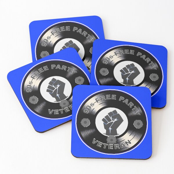 Item preview, 90s Free Party Rave Veteran Vinyl Design designed and sold by leyfinder.
