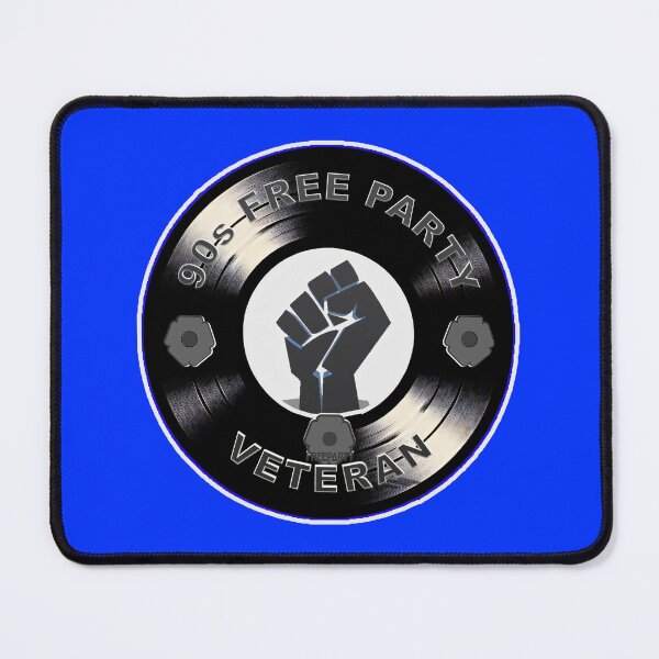 Item preview, 90s Free Party Rave Veteran Vinyl Design designed and sold by leyfinder.