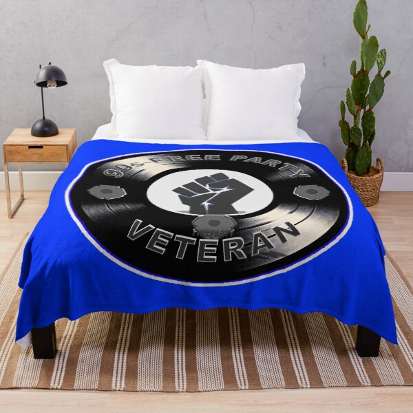 Item preview, 90s Free Party Rave Veteran Vinyl Design designed and sold by leyfinder.