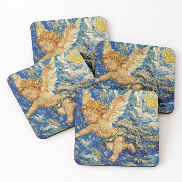 Item preview, Angel Cherubim | Painting in the style of Vincent van Gogh designed and sold by ComicsFactory.