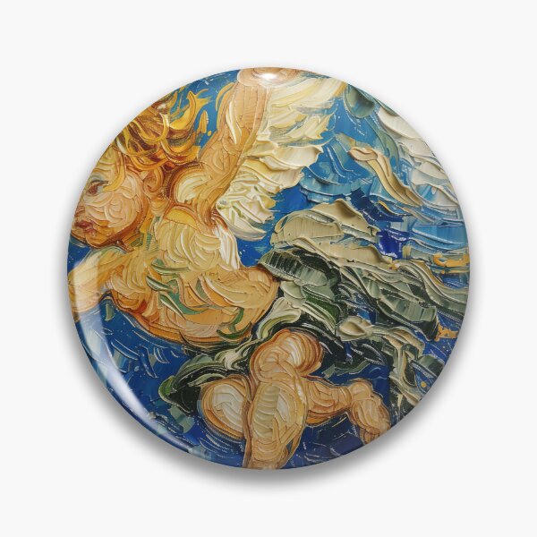 Item preview, Angel Cherubim | Painting in the style of Vincent van Gogh designed and sold by ComicsFactory.
