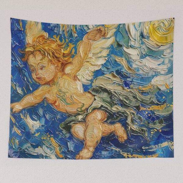 Item preview, Angel Cherubim | Painting in the style of Vincent van Gogh designed and sold by ComicsFactory.