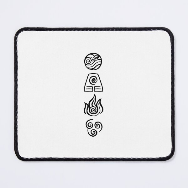 Item preview, Line-art Avatar ATLA Elemental Symbols Designs designed and sold by 3lsa-jj.