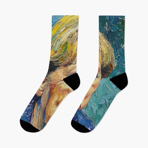 Item preview, Angela Merkel | Painting in the style of Vincent van Gogh designed and sold by ComicsFactory.