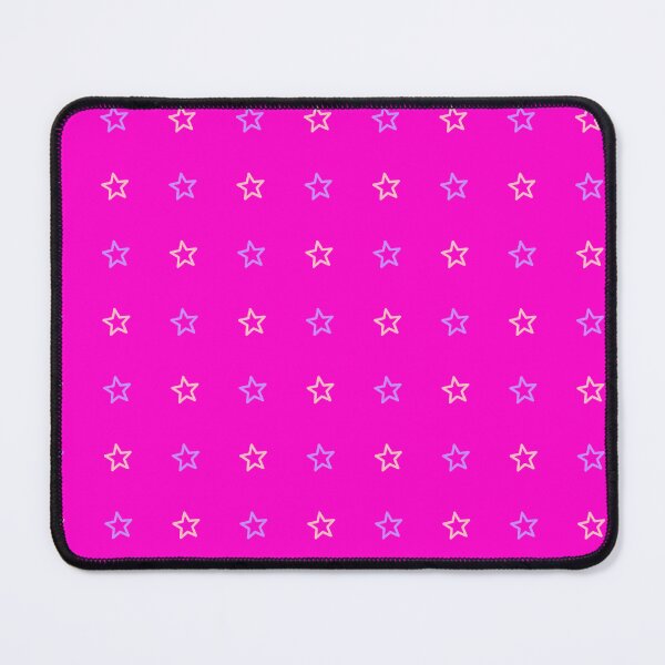 Item preview, Blue & Yellow Stars Grid Hot Pink Borderless Blueprint designed and sold by Alchemy-A-La-G.