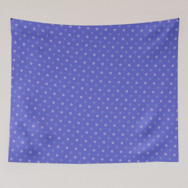 Item preview, Green & White Aligned Stars Grid Blue Borderless Blueprint designed and sold by Alchemy-A-La-G.