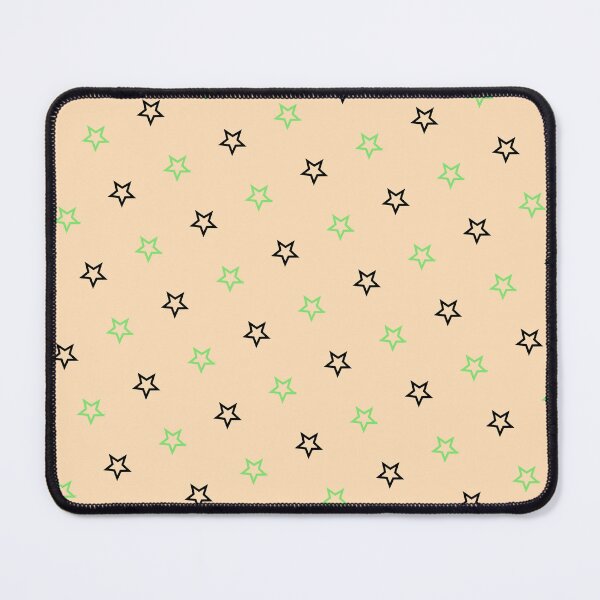 Item preview, Black & Green Aligned Stars Grid Peach Borderless Blueprint designed and sold by Alchemy-A-La-G.