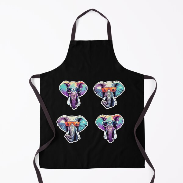 Item preview, Four Elephants Wearing Sunglasses - Perfect for Elephant-Loving Travelers - designed and sold by Sun Sand & Sea Art.