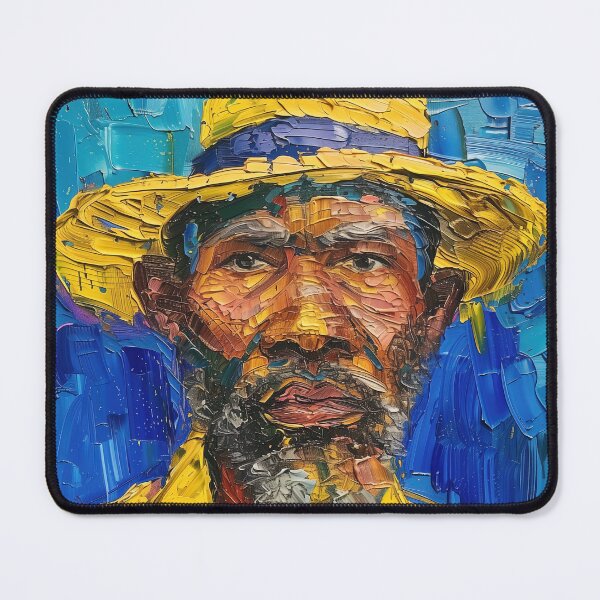 Item preview, Angolese man | Painting in the style of Vincent van Gogh designed and sold by ComicsFactory.