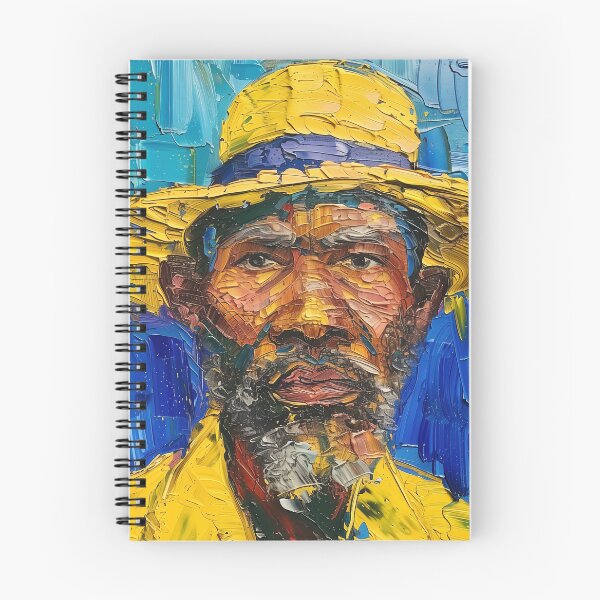 Item preview, Angolese man | Painting in the style of Vincent van Gogh designed and sold by ComicsFactory.