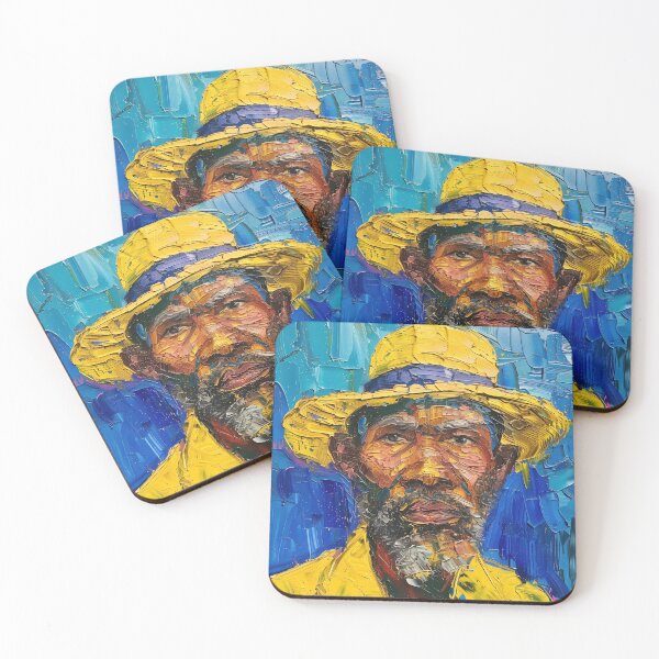 Item preview, Angolese man | Painting in the style of Vincent van Gogh designed and sold by ComicsFactory.