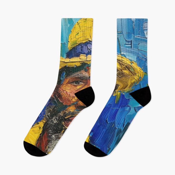 Item preview, Angolese man | Painting in the style of Vincent van Gogh designed and sold by ComicsFactory.