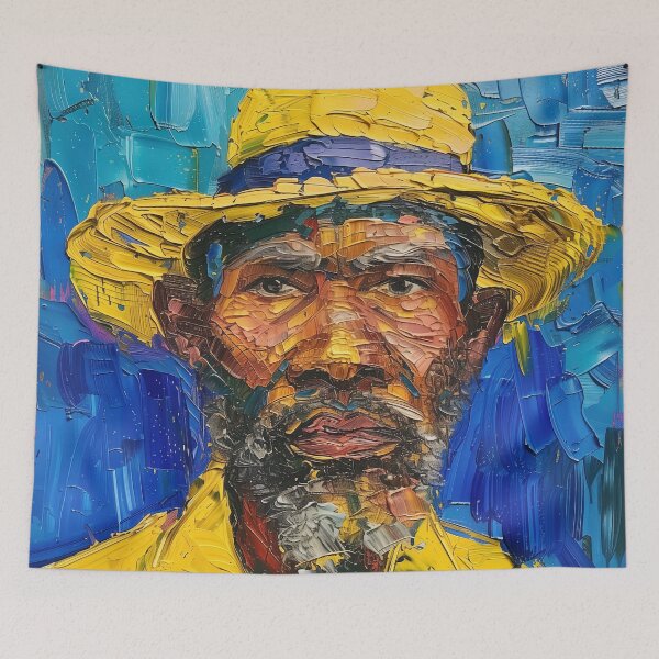 Item preview, Angolese man | Painting in the style of Vincent van Gogh designed and sold by ComicsFactory.