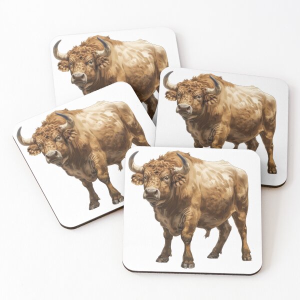 Item preview, Majestic Brown Bull in Natural Stance designed and sold by NatureSyllabus.