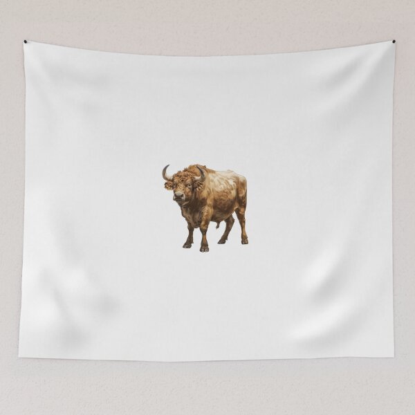 Item preview, Majestic Brown Bull in Natural Stance designed and sold by NatureSyllabus.