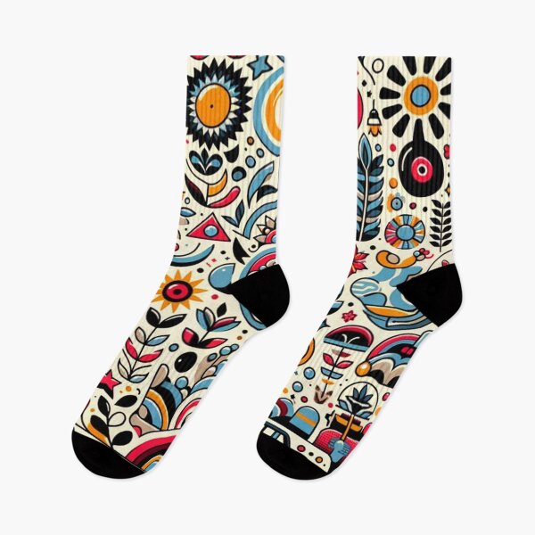Item preview, Retro Groove: An Eclectic Throwback Pattern designed and sold by FarBeyound.