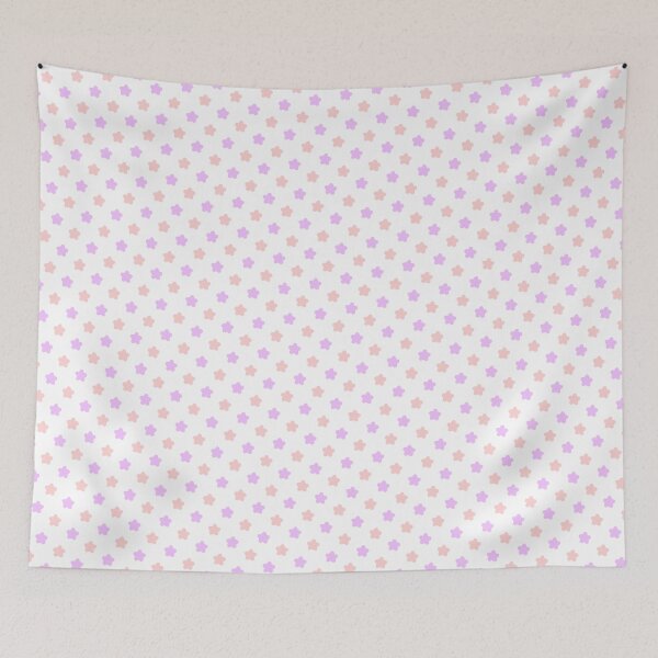 Item preview, Pastel Purple & Pink Baby Stars White Borderless Blueprint designed and sold by Alchemy-A-La-G.