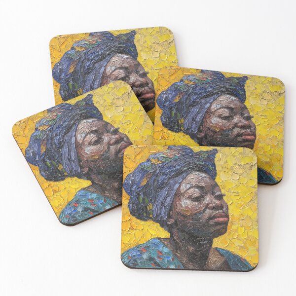 Item preview, Angolese woman | Painting in the style of Vincent van Gogh designed and sold by ComicsFactory.