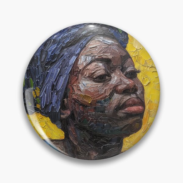 Item preview, Angolese woman | Painting in the style of Vincent van Gogh designed and sold by ComicsFactory.