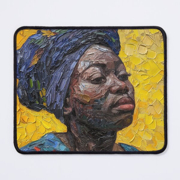 Item preview, Angolese woman | Painting in the style of Vincent van Gogh designed and sold by ComicsFactory.