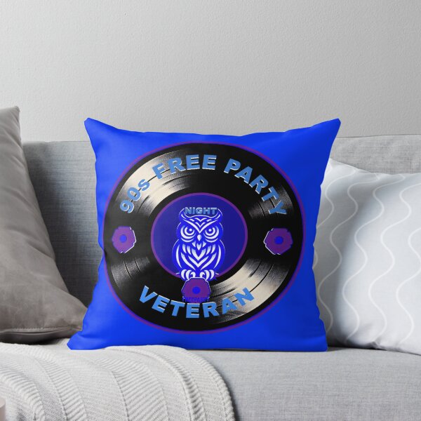 Item preview, Badge Style Night Owl Rave Veteran - 90s Free Party Tribute Vinyl designed and sold by leyfinder.