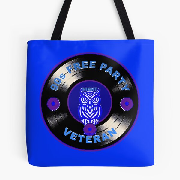 Item preview, Badge Style Night Owl Rave Veteran - 90s Free Party Tribute Vinyl designed and sold by leyfinder.