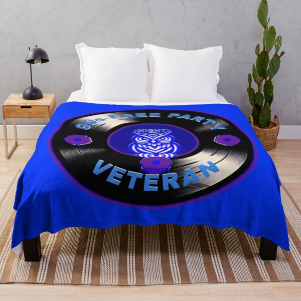 Item preview, Badge Style Night Owl Rave Veteran - 90s Free Party Tribute Vinyl designed and sold by leyfinder.