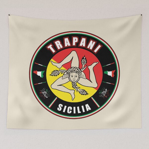 Item preview, Trapani Sicilia Italia bandiera flag designed and sold by studioss76.