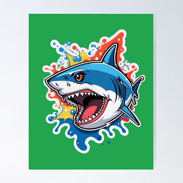 Item preview, Funny Cool Great White Shark designed and sold by TheArtOfPat.