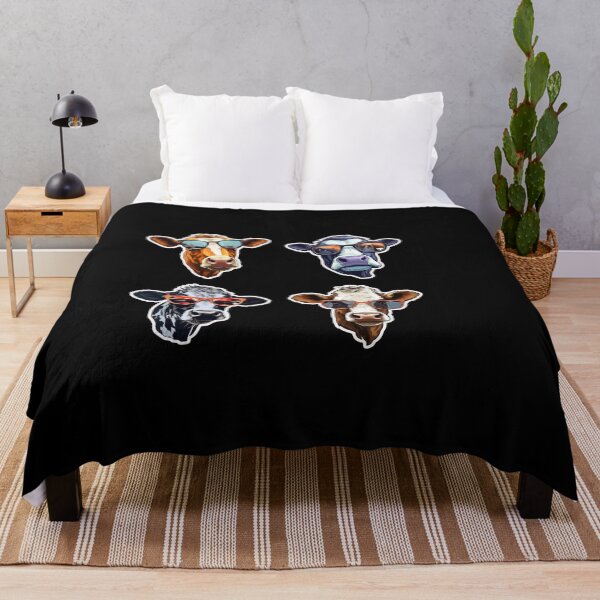 Item preview, Cows Wearing Sunglasses - Perfect for Cattle - Loving Travelers - designed and sold by Sun Sand & Sea Art.