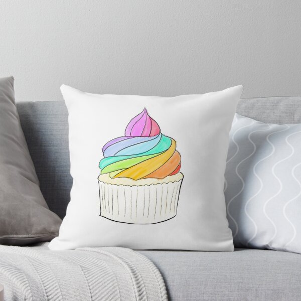 Item preview, LGBTQ rainbow cupcake cute designed and sold by clinoei.